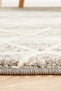 Bermagui Silver Round Rug