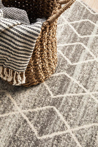 Bermagui Silver Round Rug