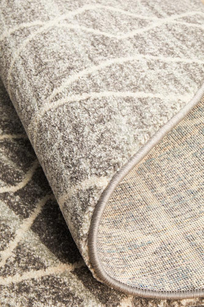 Bermagui Silver Round Rug