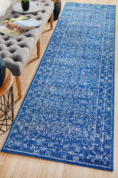 Bermagui Ink Navy Runner Rug