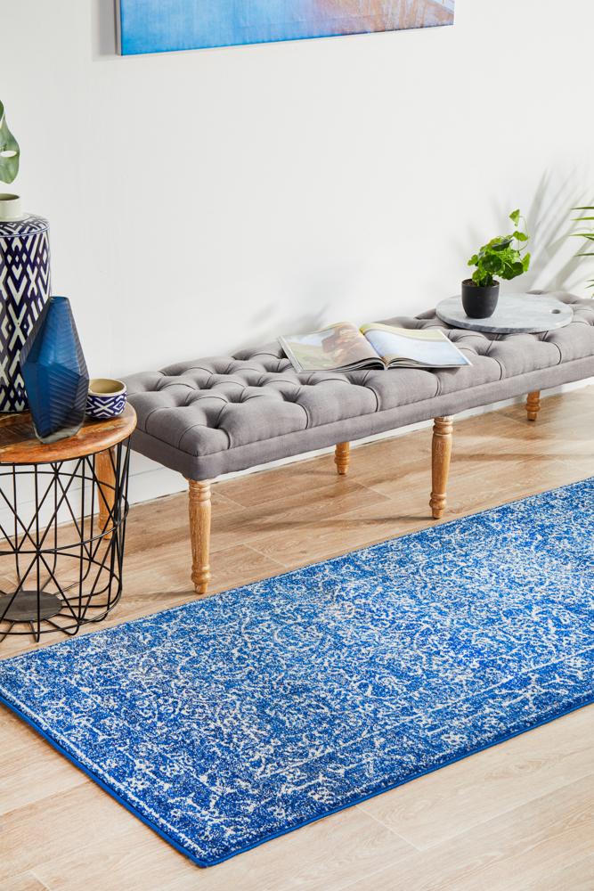Bermagui Ink Navy Runner Rug