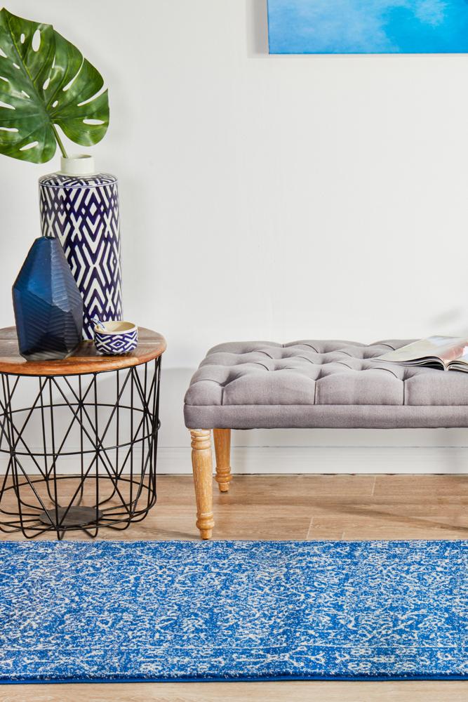 Bermagui Ink Navy Runner Rug