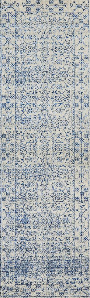 Bermagui Frost White Runner Rug