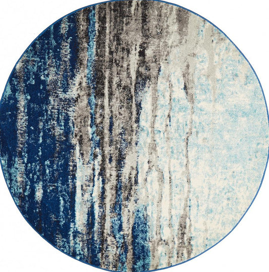 Bermagui Cobalt Blue Round Rug
