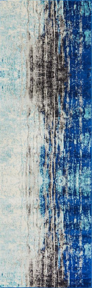 Bermagui Harbour Blue Runner Rug