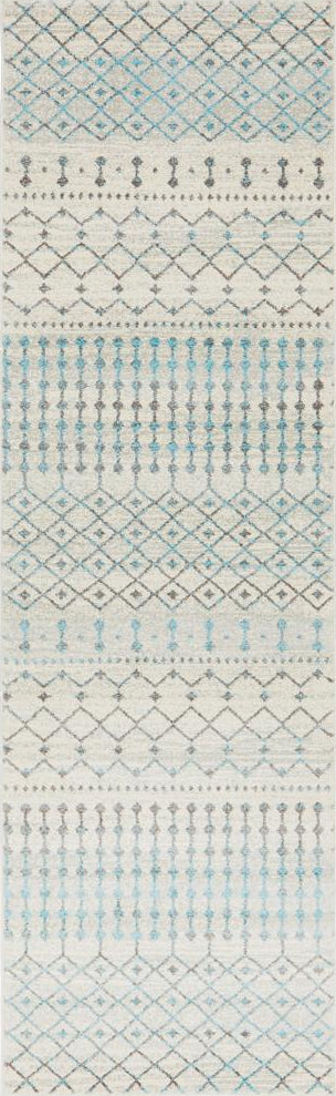 Bermagui Salt & White Runner Rug