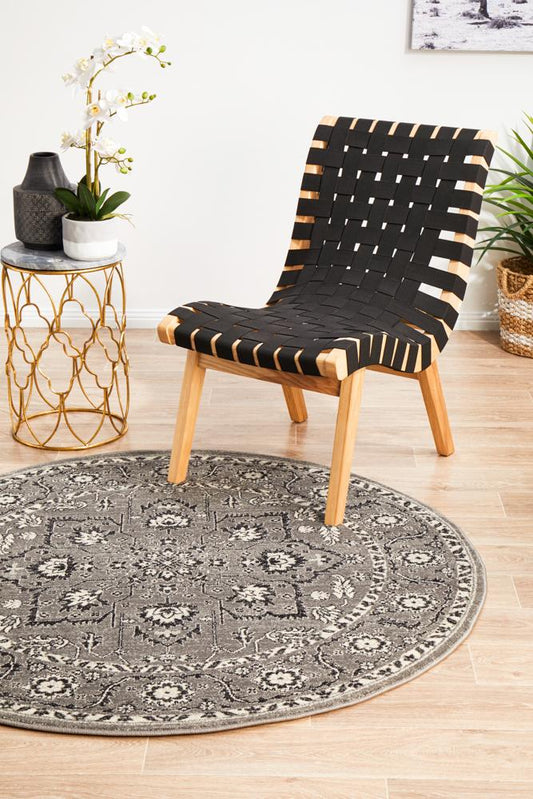 Bermagui Dove Grey Round Rug