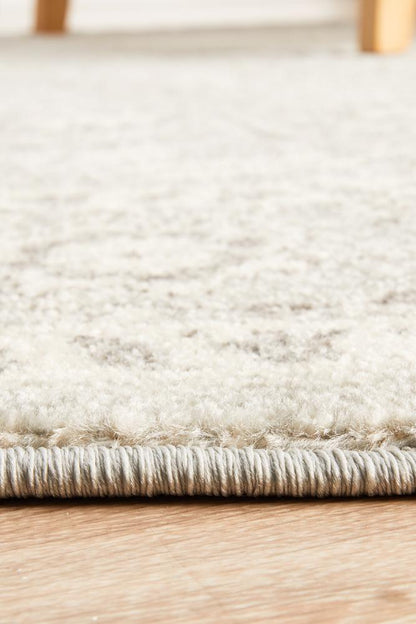 Bermagui Platinum Silver Round Rug