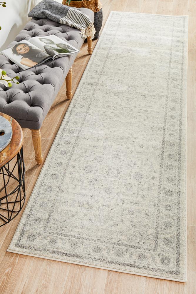 Bermagui Cloud Ivory Runner Rug