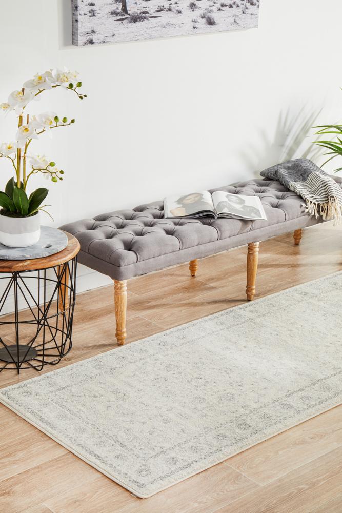 Bermagui Cloud Ivory Runner Rug