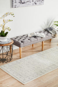 Bermagui Cloud Ivory Runner Rug