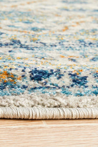 Bermagui Pewter Silver Round Rug