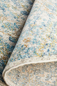 Bermagui Pewter Silver Round Rug