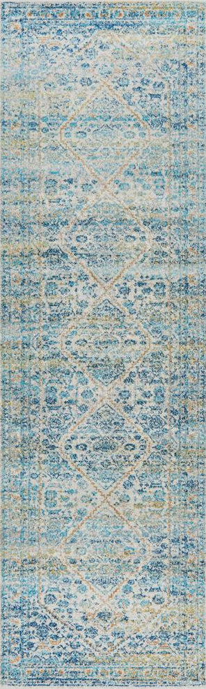 Bermagui Sterling Blue Runner Rug
