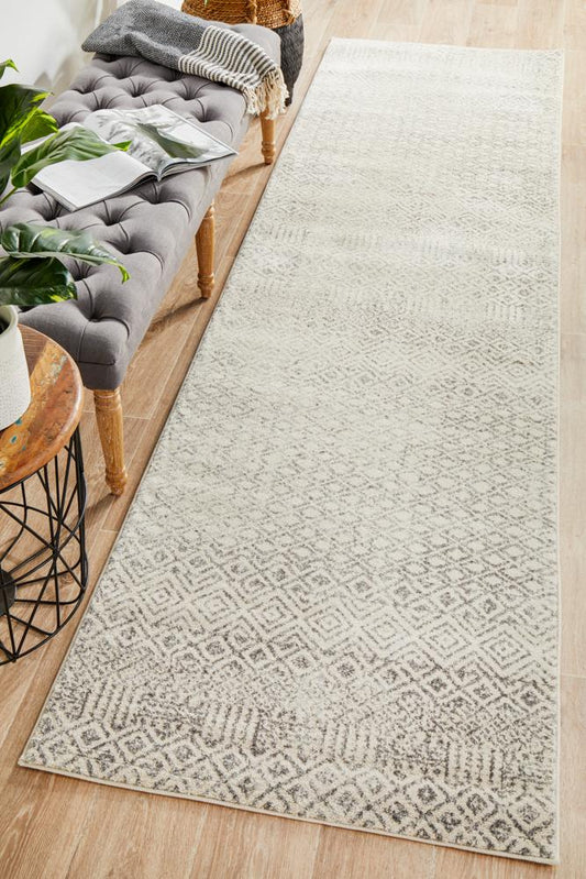 Bermagui Dove Ivory Runner Rug