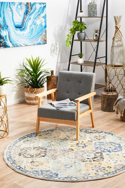 Bermagui Multicolor Round Rug