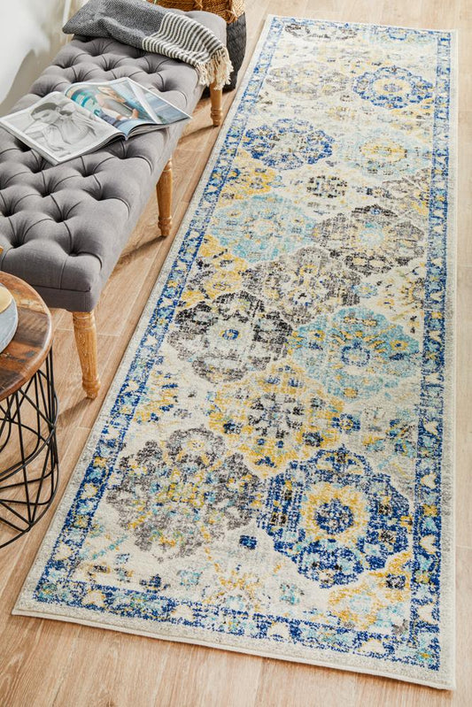 Bermagui Prism Blue Runner Rug