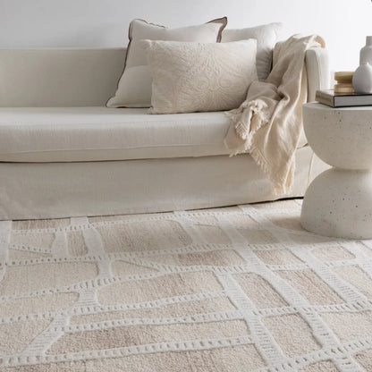 Eumundi Beige Wool Rug
