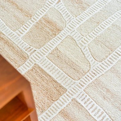 Eumundi Beige Wool Rug