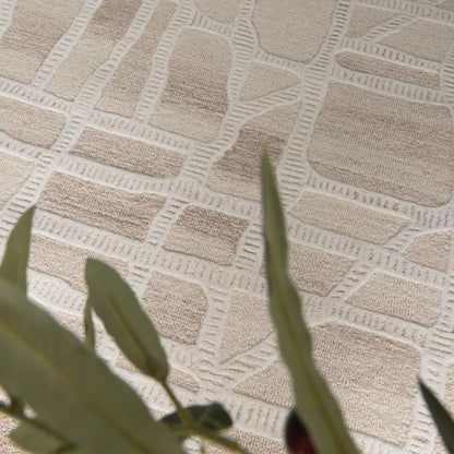 Eumundi Beige Wool Rug