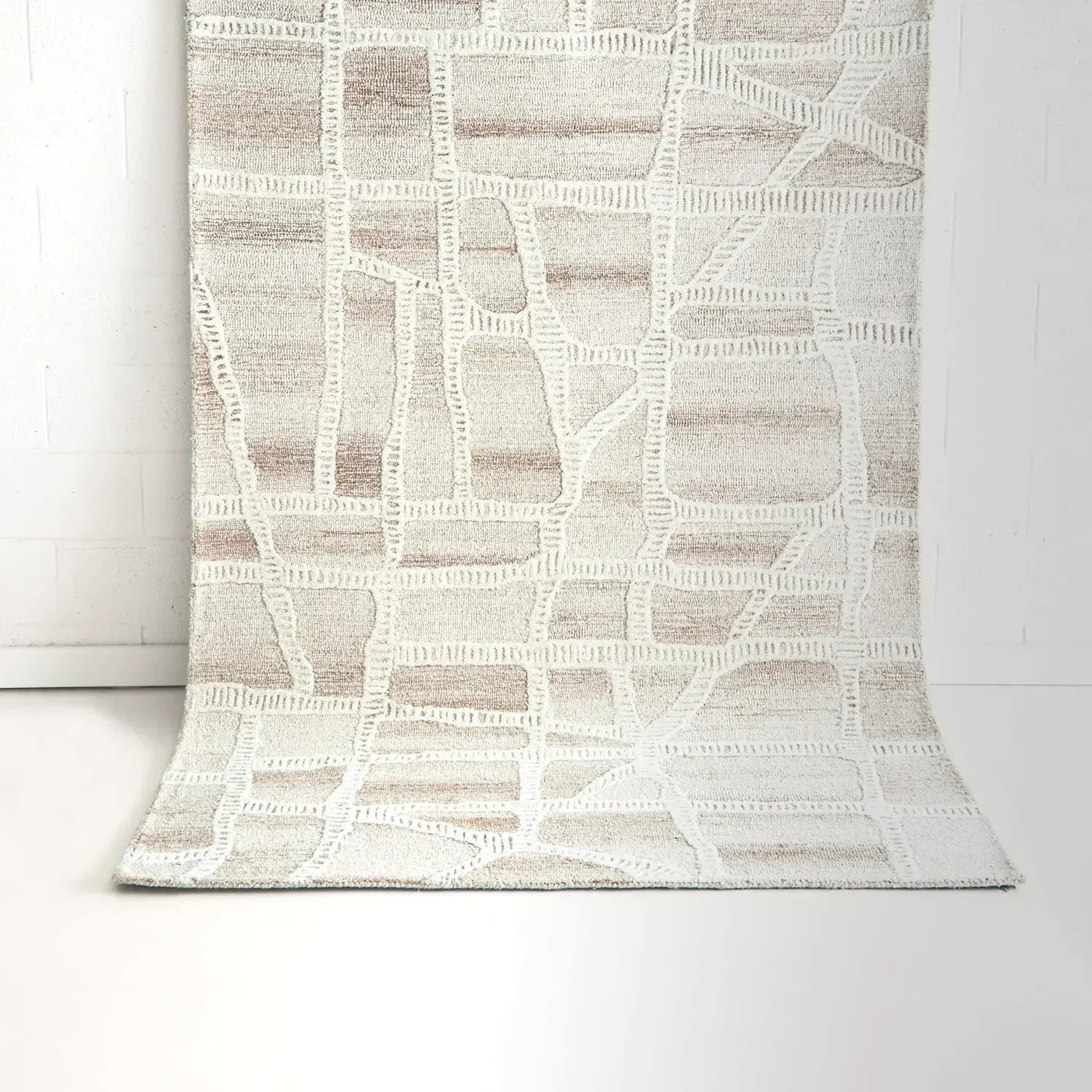 Eumundi Beige Wool Rug