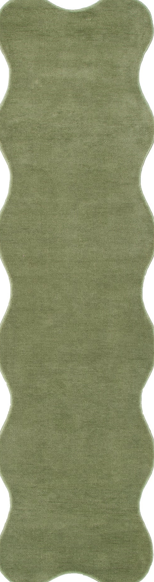 Wooli Green Runner Rug