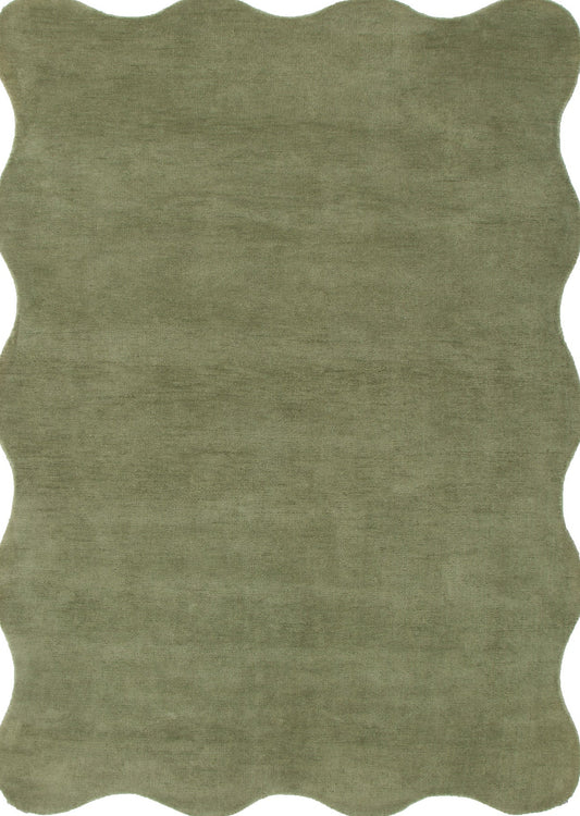 Wooli Green Rug