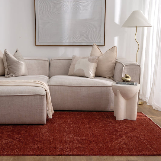 Clunes Maroon Transitional Rug