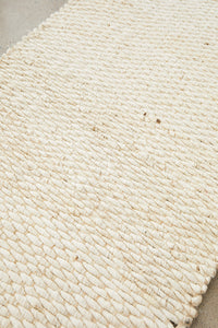 Yanchep White Jute Runner Rug