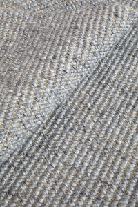 Lennox Graphite Wool & Jute Runner Rug