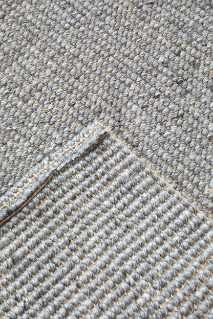 Lennox Graphite Wool & Jute Runner Rug