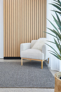 Lennox Graphite Wool & Jute Rug