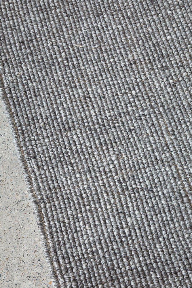 Lennox Graphite Wool & Jute Rug