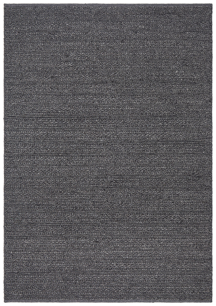 Nundle Charcoal Wool Rug