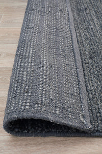 Nundle Charcoal Wool Rug