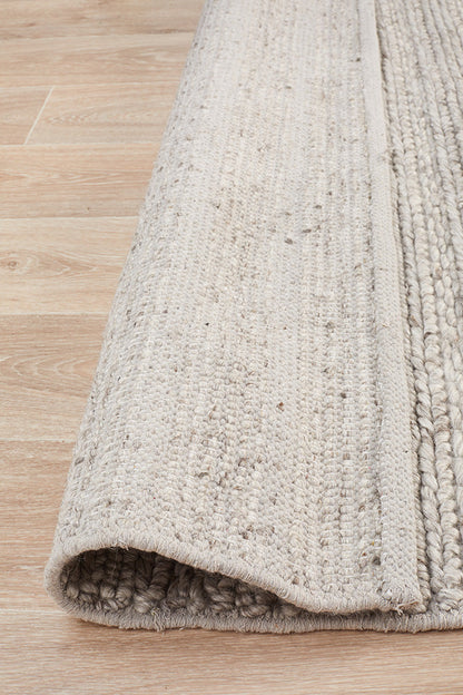 Nundle Silver Wool Rug