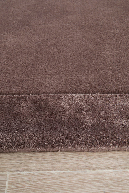 Gerroa Natural Brown Wool Runner Rug