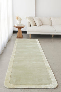 Gerroa Sage Wool Runner Rug