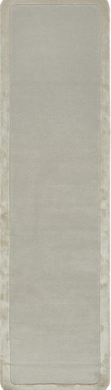 Gerroa Silver Wool Runner Rug