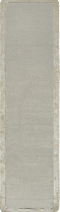 Gerroa Silver Wool Runner Rug
