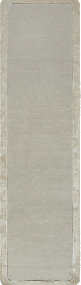 Gerroa Silver Wool Runner Rug
