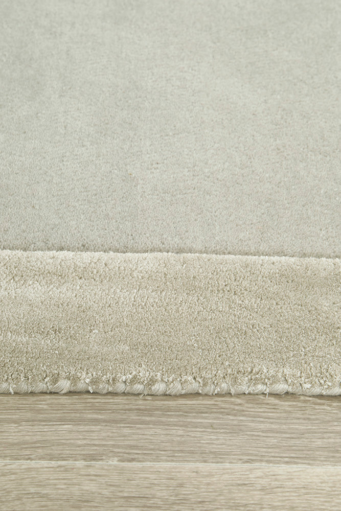 Gerroa Silver Wool Runner Rug