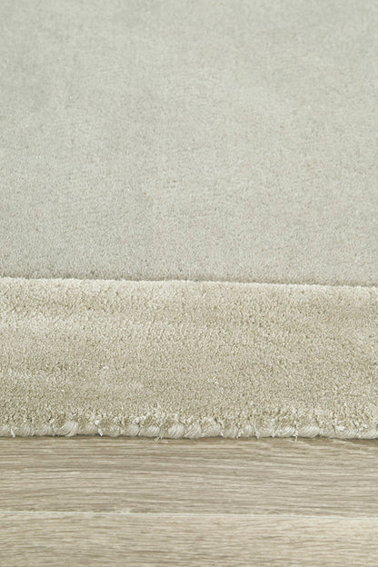 Gerroa Silver Wool Runner Rug