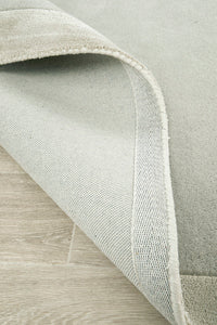 Gerroa Silver Wool Runner Rug