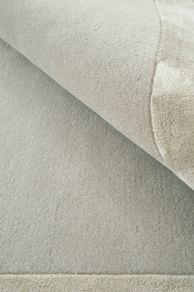 Gerroa Silver Wool Runner Rug