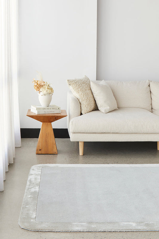 Gerroa Silver Wool Rug