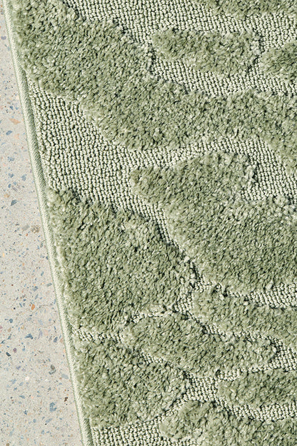 Mollymook Green Runner Rug