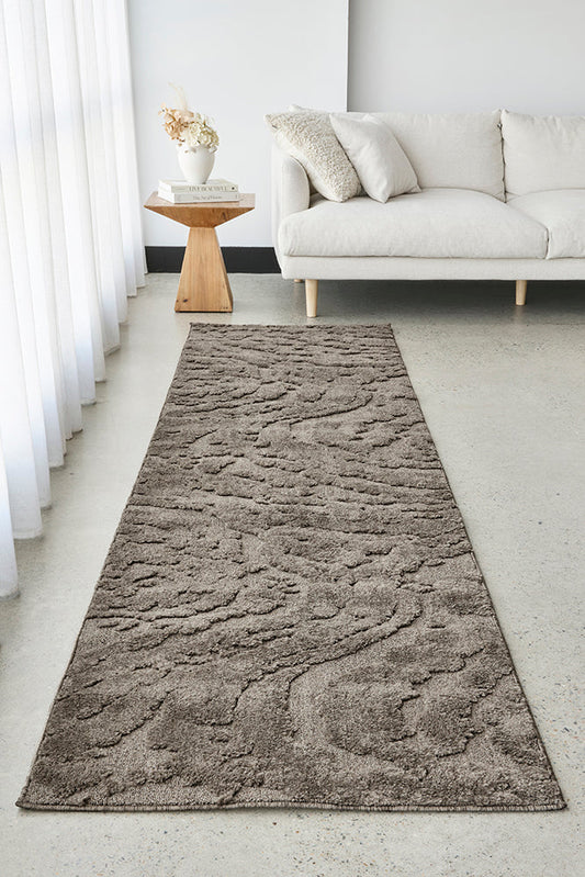 Mollymook Mocha Brown Runner Rug