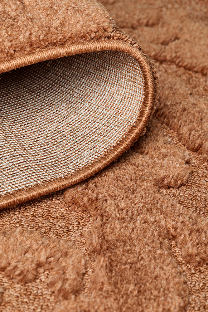 Mollymook Rust Brown Runner Rug
