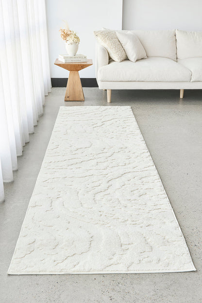 Mollymook White Runner Rug